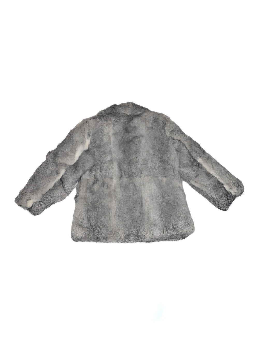 Grey Rabbit Fur Jacket - Picture 2 of 5